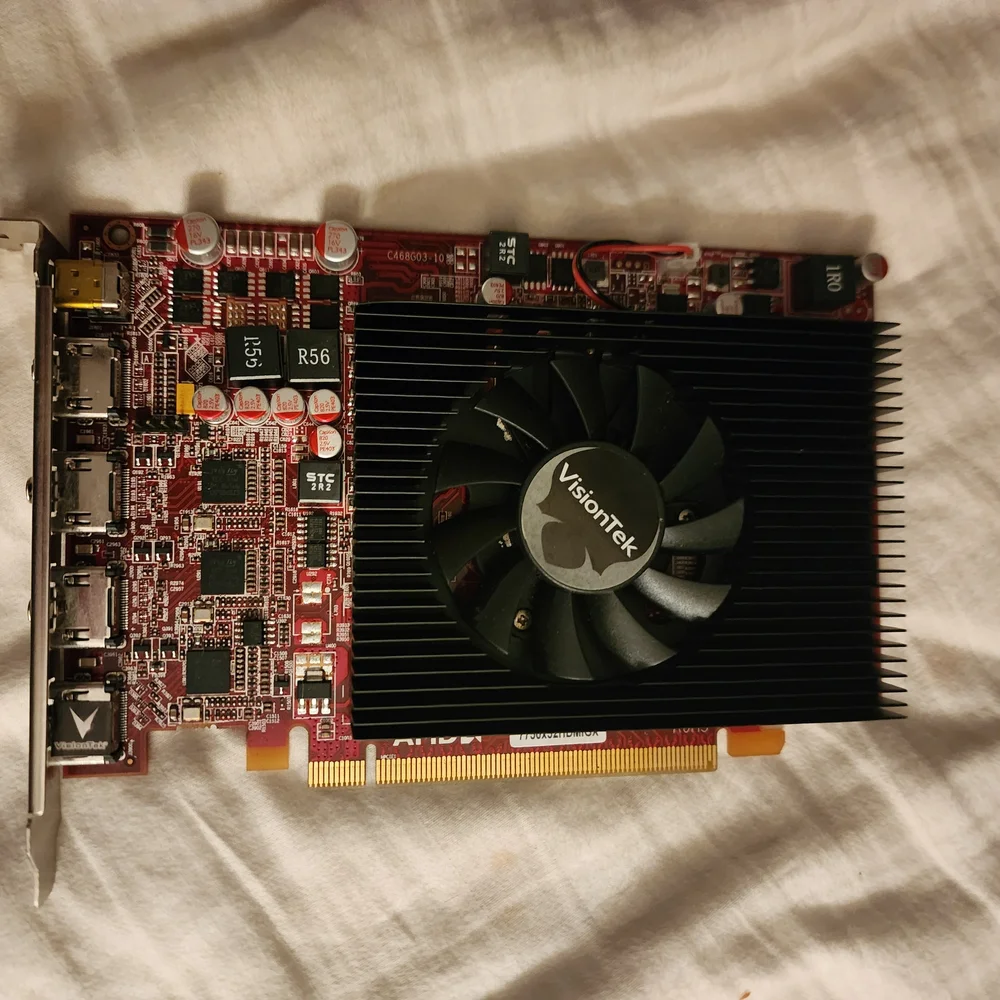 Graphics Card - Black and Red VisionTek New Seal